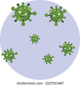 Virus Corona. Vector Para El Diseño De Pancartas, Capas, Etc