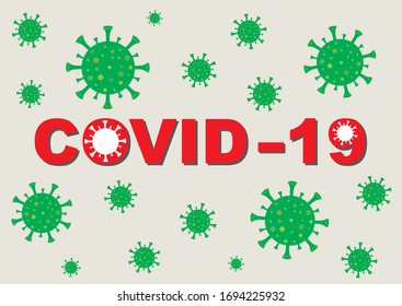 Corona Virus Vektorillustration Design - Covid 19