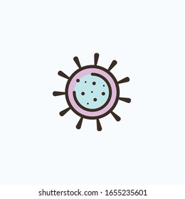 corona virus vector epidemic icon virus icon