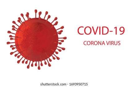 Corona virus vector file llustration.