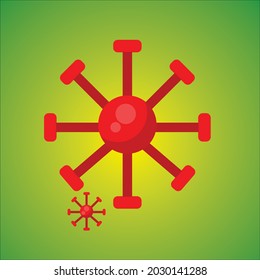 Icono vectorial del virus Corona. virus de la corona vectorial.