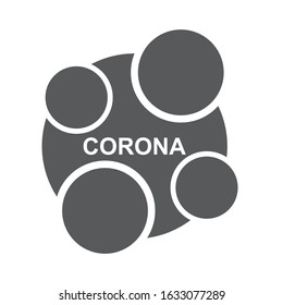 Corona virus vector Icon. Coronavirus symbol 