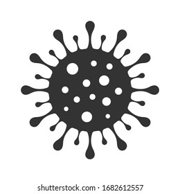 Corona virus vector icon. Coronavirus sign