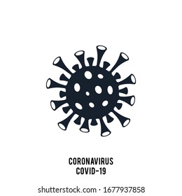 Corona virus vector icon design. Covid-19 illustration