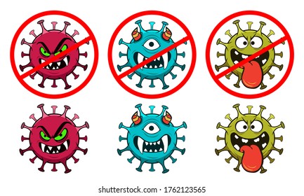 Corona Virus Vector Icon Illustration.