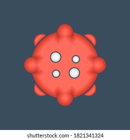 Icono de vector de virus de Corona