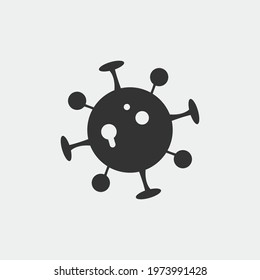 Corona virus vector icon illustration sign