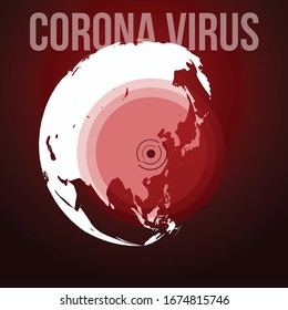 Corona virus vector illustration design