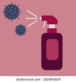 Corona Virus Vector Illustration Flat Design