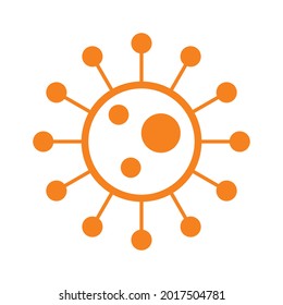 corona virus vector illustration on white background