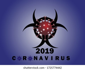 Corona virus vector illustration, for various tasks