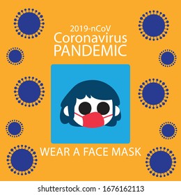 Corona virus vector illustrations, preventions and awareness post designs.
