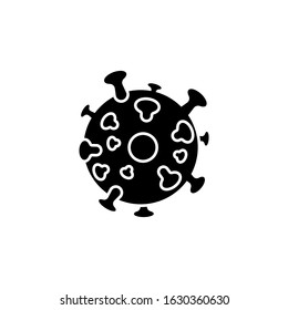 Corona virus vector isolated on white background