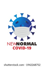Logo del vector del virus Corona. Detener el signo de Covid-19. bien para banner, afiches y otros medios de promoción