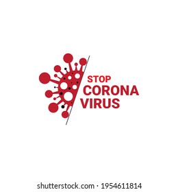 Corona Virus vector logo temple