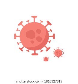 vector de virus de corona para apoyar la pandemia de enfermedades. Parar la ilustración vectorial del coronavirus (covid-19). símbolo de virus de corona e icono