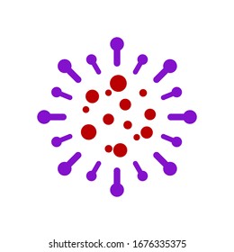 Corona Virus. virion of Coronavirus. 2019-nCoV. the virus that caused epidemic of pneumonia in China. Vector illustration for science and medical use