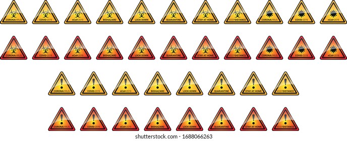 CORONA VIRUS WARNING SIGNS BUNDLE