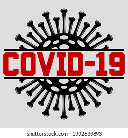 corona viruscovid-19 stock vector design	