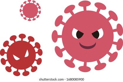 Corona Virus.White background.It is vector illustration.