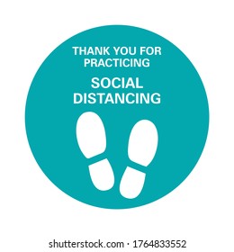 Corona Viurs COVID-19 Safety signage - Social Distancing, suitable for print