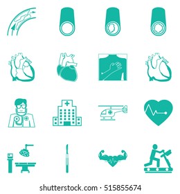 Coronary Artery Disease Symbol ( Ischemic Heart Disease , Myocardial Infraction )  Blood Clot, Plaque In Artery Restricting Blood Flow Icon