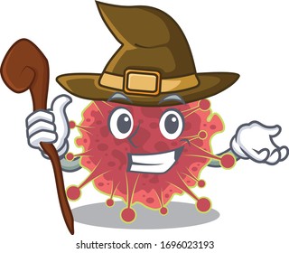 coronaviridae sneaky and tricky witch cartoon character