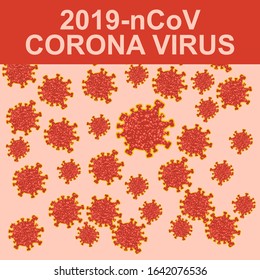 coronavirus 2019 - CoV.Chinese CoV Coronavirus dangerous, warning of SARS pandemic risk. The symptoms. Chinese virus.