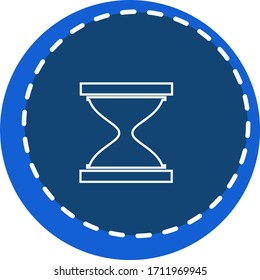 coronavirus 2019 hourglass vector illustration blue background