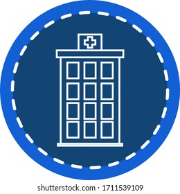 coronavirus 2019 pandemic hospital illustration vector image color white and blue