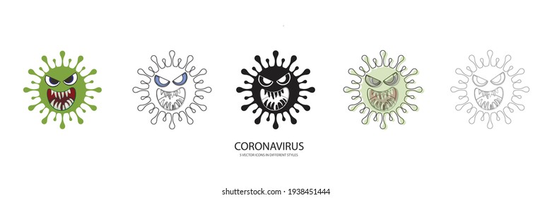 Icono de tipo vector Coronavirus 2019
