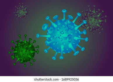 Coronavirus 2019.Inscription COVID-19 on white background.World Health Organization Who introduced new official name for Coronavirus disease named COVID-19.Vector illustration covid-19.