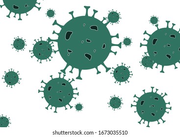 Coronavirus. Coronavirus 2019-nC0V. Stop coronavirus. The defeat of the virus. Vector illustration