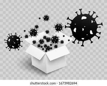 Coronavirus. Coronavirus 2019-nC0V. Stop coronavirus. The defeat of the virus. Vector illustration