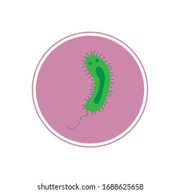 Coronavirus 2019-nCoV. China pathogen respiratory infection (asian flu outbreak). influenza pandemic. virion of Corona-virus Microscopic view of floating influenza virus cells
