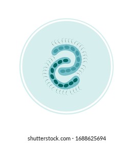 Coronavirus 2019-nCoV. China pathogen respiratory infection (asian flu outbreak). influenza pandemic. virion of Corona-virus Microscopic view of floating influenza virus cells