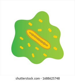 Coronavirus 2019-nCoV. China pathogen respiratory infection (asian flu outbreak). influenza pandemic. virion of Corona-virus Microscopic view of floating influenza virus cells