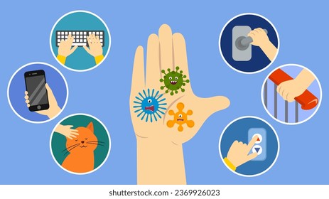 Coronavirus 2019-nCoV concept. Vector illustration