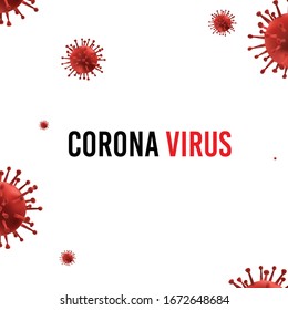 Coronavirus 2019-nCoV. Corona virus icon. Black on white background isolated. illness respiratory infection (flu outbreak). influenza pandemic. virion of Corona-virus.