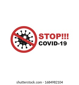 Coronavirus 2019-nCoV. Corona virus icon logo vector design