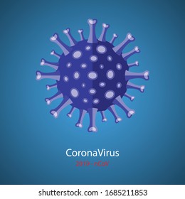Coronavirus 2019-nCoV. Corona virus icon illustration graphic vector. Coronavirus influenza pandemic.