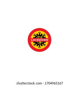 Coronavirus 2019-nCoV. Corona virus icon. Black on white background isolated. illness respiratory infection (illness outbreak). influenza pandemic. virion of Corona-virus. COVID-19