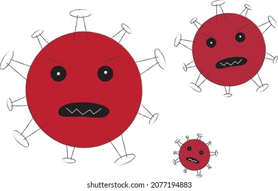 Coronavirus 2019-nCoV. Corona virus icon background isolated. illness respiratory infection (illness outbreak). influenza pandemic. virion of Corona-virus. COVID-19