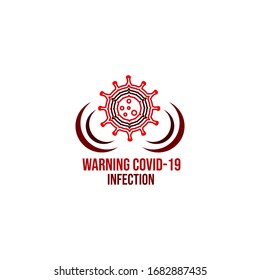 Coronavirus 2019-nCoV. Corona virus icon.China pathogen respiratory infection (asian flu outbreak). influenza pandemic. 