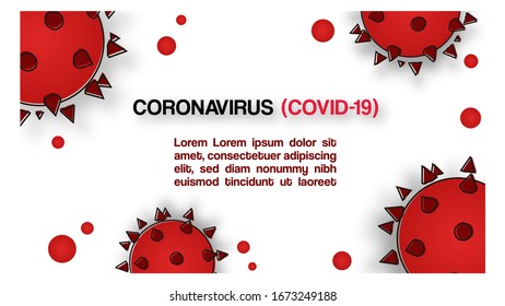 Coronavirus (2019-nCoV). Covid 19-NCP virus, clear and clean poster.