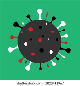 Coronavirus, 2019-nCoV, Covid-19. Abstract illustration of vector concept Stop coronavirus.