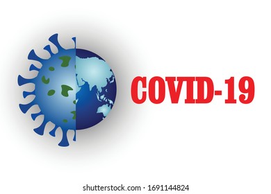 Coronavirus 2019-nCoV, covid-19
, MERS-Cov (middle East respiratory syndrome coronavirus), 2019-nCoV, suit with blue medical face mask against viruses floating in the air