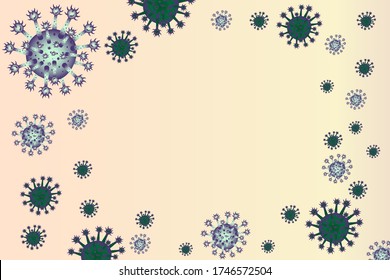 coronavirus (2019-nCoV) or COVID-19 molecule virus pattern,concept of coronavirus quarantine vector illustration