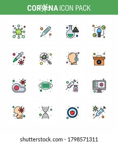 Coronavirus 2019-nCoV (Covid-19) Prevention icon set dropper; intect; flask; human; coronavirus viral coronavirus 2019-nov disease Vector Design Elements