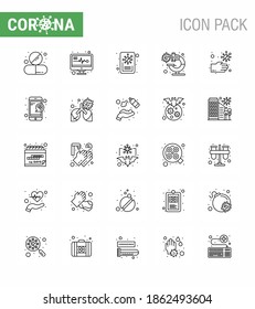 Coronavirus 2019-nCoV (Covid-19) Prevention icon set hands; bacteria; news; virus; laboratory viral coronavirus 2019-nov disease Vector Design Elements